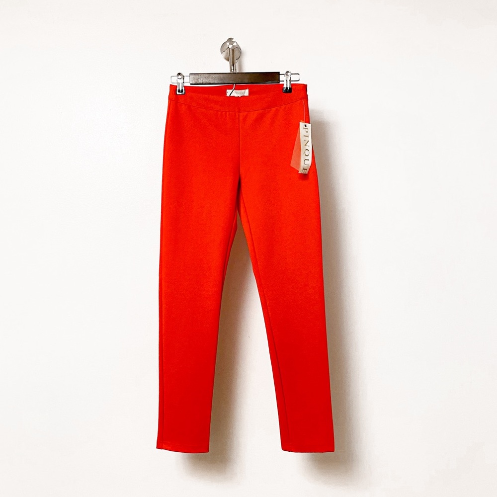 NWT Pinque Holiday Casual Summer Mid Rise Ankle Trouser‎ Pants in Grenadine